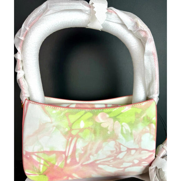 Kurt Geiger London - Bond Shoulder Bag - Coral Green & Pink Spring Artsy Tye-Dye - Picture 8 of 8